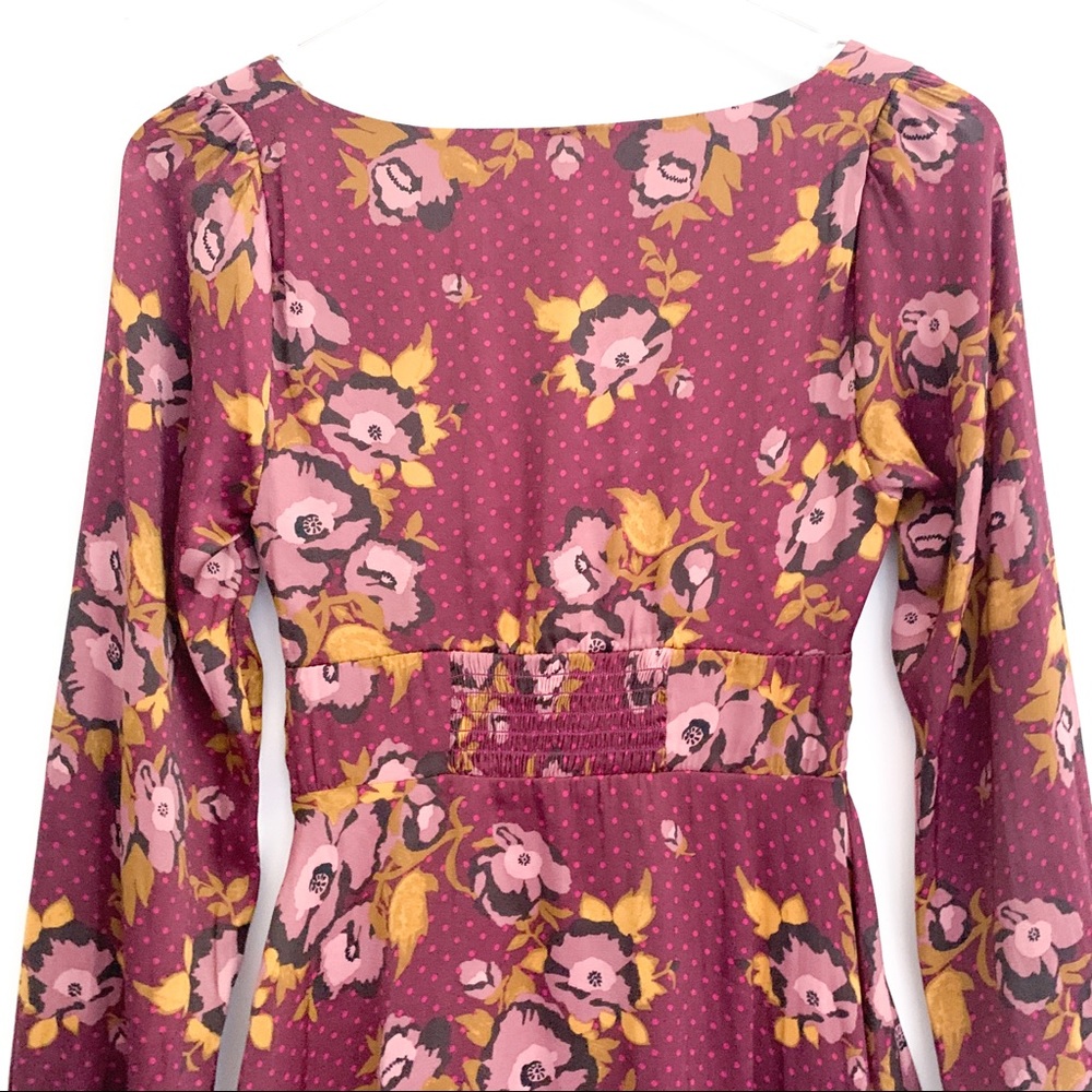 NWT Free People Morning Light Printed Mini Dress Sz 0 - Picture 12 of 13